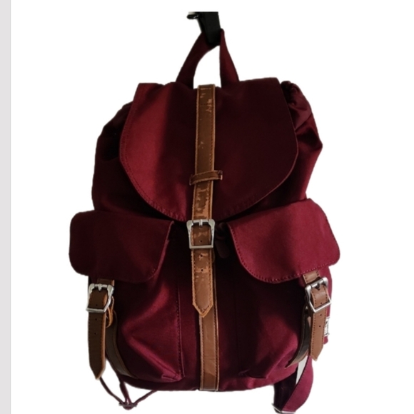 Herschel Supply Co. Other - Herschel Maroon Backpack with Tan Straps